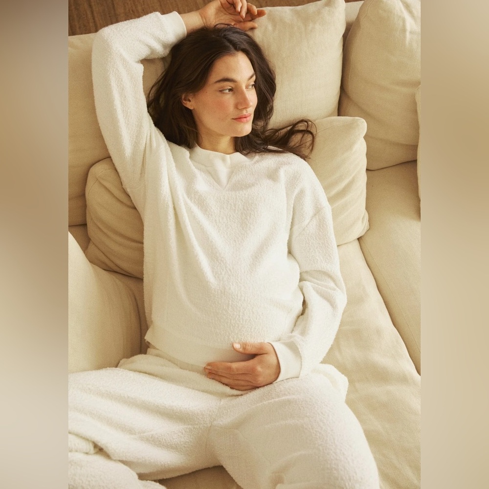 Hatch Collection Maternity Dina Boucle Sweatshirt + Lounge Pants